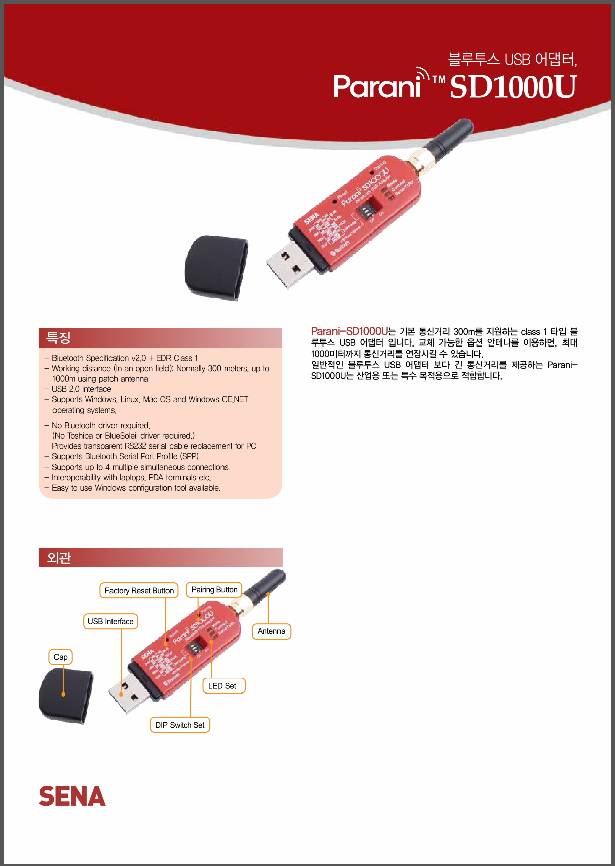 Parani sd1000u discount